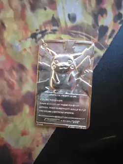 1999 Pokemon Burger King 23K Gold Plated Trading Card - PIKACHU Card Only - Image 1