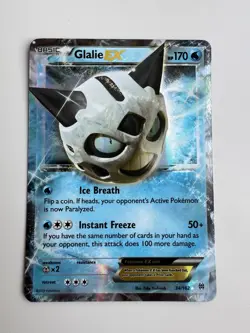 Glalie EX - 34/162 - Pokemon Breakthrough XY Full Art Ultra Rare Card LP - Image 1