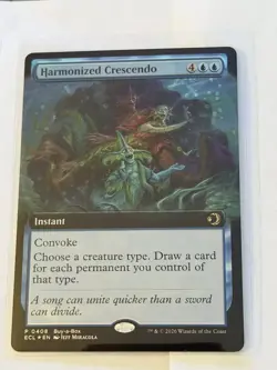 Harmonized Crescendo Extended Art Lorwyn Eclipsed Foil 408 Buy-a-Box Promo - Image 1
