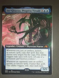 MTG - Jin-Gitaxias, Progress Tyrant - Extended Art - Kamigawa: Neon Dynasty #445 - Image 1