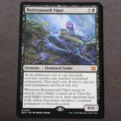 Rottenmouth Viper MTG Bloomburrow Mythic 107 NM - Image 1