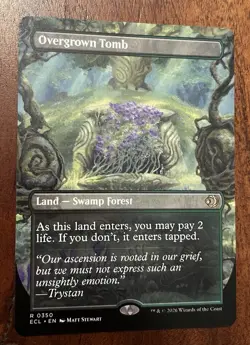 Overgrown Tomb (Borderless) Lorwyn Eclipsed ECL 0350 Regular MTG Near Mint NM - Image 1