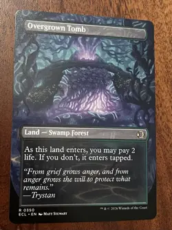 Overgrown Tomb (Borderless) Lorwyn Eclipsed ECL 0350 Regular MTG Near Mint NM - Image 2