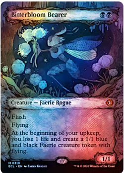 BITTERBLOOM BEARER - Lorwyn Eclipsed NM SHOWCASE FOIL #0310 310 - EARLY ACCESS! - Image 1