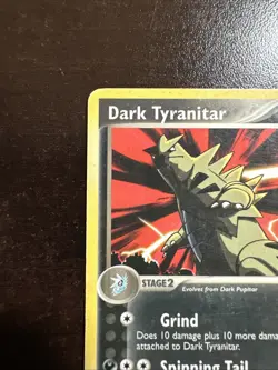 Dark Tyranitar 19/109 Non-holo Pokemon TCG Team Rocket Returns MINOR DMG - Image 2