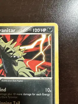 Dark Tyranitar 19/109 Non-holo Pokemon TCG Team Rocket Returns MINOR DMG - Image 3