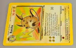 Raichu # 29/62 Rare Karte Non Holo aus Fossil 2000 Pokemon DE Near Mint Vintage - Image 2