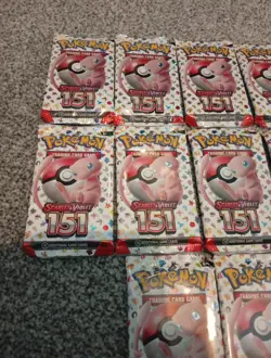 10 Scarlet And Violet 151 Sealed Brand New Pokemon Booster Packs Bundle - Image 2