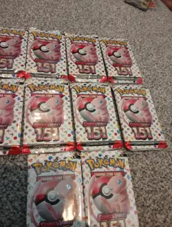 10 Scarlet And Violet 151 Sealed Brand New Pokemon Booster Packs Bundle - Image 3