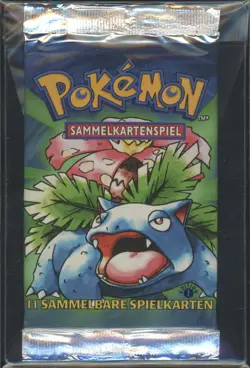 1999 Pokemon GERMAN 1st Edition Base Set Bisaflor-Venusaur Booster HEAVY x3 - Image 3