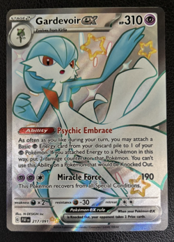 Gardevoir ex 217/091 Shiny Ultra Rare Paldean Fates Pokemon TCG NM! - Image 1