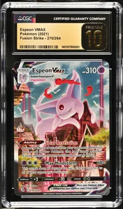 Pokemon: Espeon, Vmax/ Alt Art, 2021 Fusion Strike, CGC PRISTINE 10!!! - Image 1
