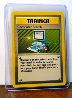 POKEMON COMPUTER SEARCH 71/102 RARE TRAINER BASE SET LP - Image 5