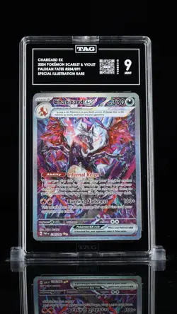 TAG 9 Charizard EX 2024 Pokemon Paldean Fates #234/091 Special Illustration Rare - Image 1