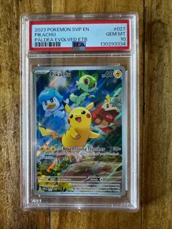 POKEMON TCG - SCARLET & VIOLET PROMOS - PIKACHU 027 - PSA 10 - Image 1