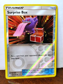 POKEMON SURPRISE BOX 187/214 REVERSE HOLO UNBROKEN BONDS GENGAR MP-LP - Image 1