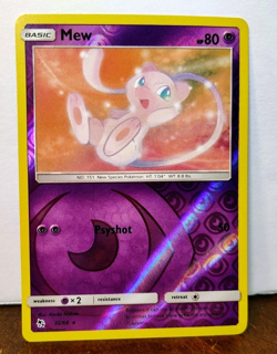 POKEMON MEW 32/68 REVERSE HOLO RARE HIDDEN FATES NEAR MINT - Image 1