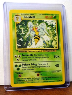 POKEMON BEEDRILL 17/102 NON-HOLO RARE BASE SET LP - Image 5