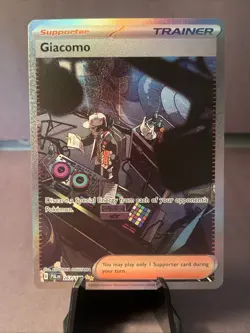 Pokemon TCG Giacomo 267/193 Sv02: Paldea Evolved Secret Illustration Rare NM - Image 1