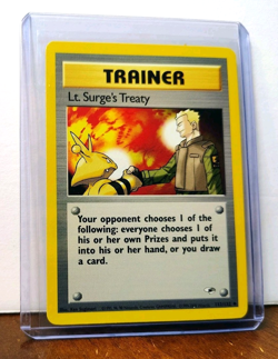 POKEMON LT. SURGE'S TREATY 112/132 TRAINER GYM HEROES NM NEAR MINT - Image 5