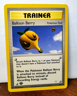 POKEMON BALLOON BERRY 60/64 1ST EDITION TRAINER NEO REVELATION NM NEAR MINT - Image 1
