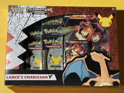 Pokemon Celebrations Lance’s Charizard V Box Evolving Skies Fusion - NEW/SEALED - Image 1