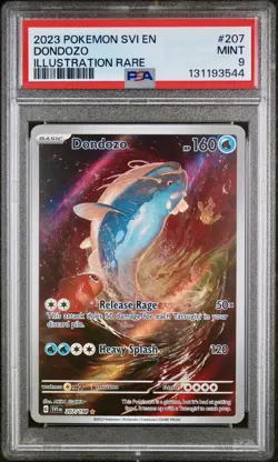 POKEMON PSA 9 DONDOZO ILLUSTRATION RARE 207/198 SCARLET e VIOLET ENGLISH 2023! - Image 1