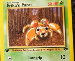 POKEMON ERIKA'S PARAS 71/132 1ST EDITION GYM CHALLENGE LP - Image 5