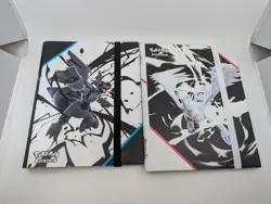 Set of 2!! Pokemon Black Bolt & White Flare Scarlet And Violet BINDERS ONLY - Image 1