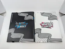 Set of 2!! Pokemon Black Bolt & White Flare Scarlet And Violet BINDERS ONLY - Image 2