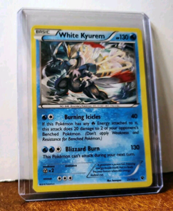 POKEMON WHITE KYUREM 21/124 HOLO RARE FATES COLLIDE NEAR MINT - Image 3