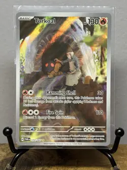 Pokemon TCG Torkoal Scarlet Violet Twilight Masquerade Illustration Rare 172/167 - Image 1