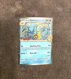 Pokemon Destined Rivals Stamped Misty's Gyarados 049/182 Staff Promo 2025 - Image 1