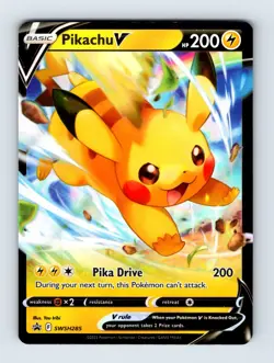 Pikachu V - Sword & Shield Promo SWSH285 - NM - Pokemon - Image 1
