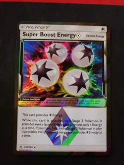Pokemon TCG Super Boost Energy Prism Ultra Prism 136/156 Reverse Holo Holo Rare - Image 1