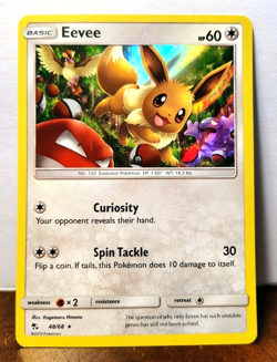 POKEMON EEVEE 48/68 HOLO RARE HIDDEN FATES NM NEAR MINT - Image 1