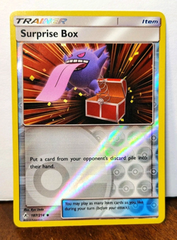 POKEMON SURPRISE BOX 187/214 REVERSE HOLO UNBROKEN BONDS GENGAR LP - Image 1