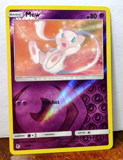 POKEMON MEW 32/68 REVERSE HOLO RARE HIDDEN FATES NEAR MINT - Image 1