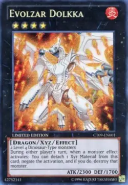Yugioh-Evolzar Dolkka-Secret Rare-Limited Edition-CT09 EN001 (LP) - Image 1