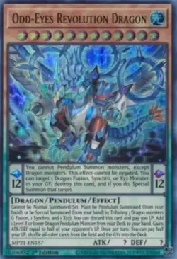 Yugioh-Odd-Eyes Revolution Dragon-Ultra Rare-1st Edition-MP21 EN157 (NM) - Image 1