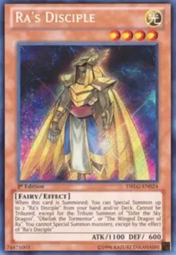 Yugioh-Ra's Disciple-Secret Rare-1st Edition-DRLG EN024 (LP) - Image 1