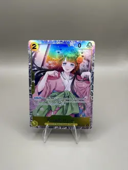 One Piece TCG Kouzuki Hiyori OP06-106 SR Wings Of The Captain English NM Foil - Image 1