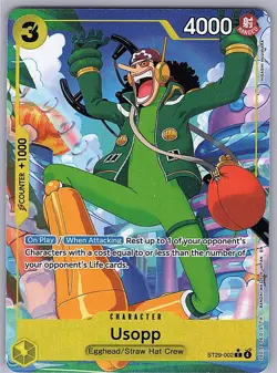 Usopp (Full Art) ST29-002 Starter Deck 29: Egghead Foil English One Piece CCG - Image 1