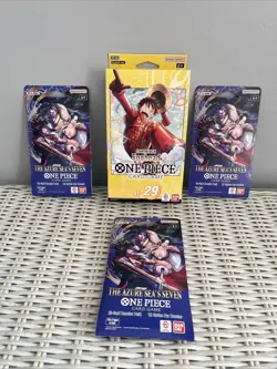 Bandai One Piece Lot of 4 as Pictured 1X Starter Deck 29 Egghead & 3X Boosters - Image 3