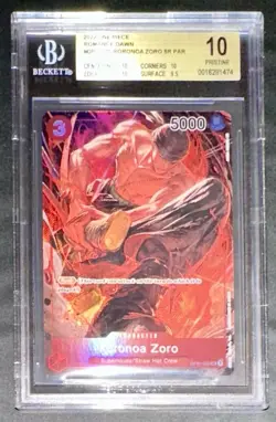 ONE PIECE BGS 10 RORONOA ZORO OP01-025 ROMANCE DAWN ENGLISH 2022! - Image 1