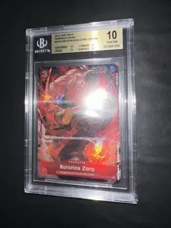 ONE PIECE BGS 10 RORONOA ZORO OP01-025 ROMANCE DAWN ENGLISH 2022! - Image 5