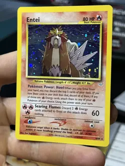 #4 Entei 6/64 Neo Revelation 2000 Holo Rare WOTC Pokemon Card TCG - Image 4