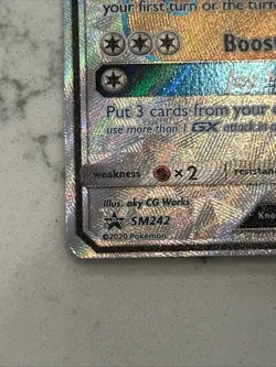 Eevee GX SM242 Black Star Promo Holo Pokemon Card - Image 4