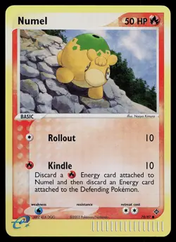 Pokemon Card - Numel Dragon 70/97 Common Reverse Holo - Image 1