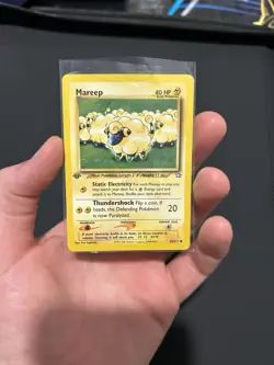 Pokemon Neo Genesis 1st Edition TCG Card Mareep 65/111, 1st Edition - Image 1